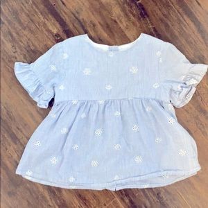 Zara Baby sear sucker button up top ages 2-3 years